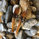 Short Brown Earrings