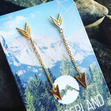 Arrow Chains Stud Earrings