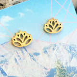 Lotus Stud Earrings