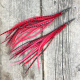 "HoopWest" Red & Black Earrings