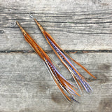 "HoopWest" Natural & Lavender Earrings