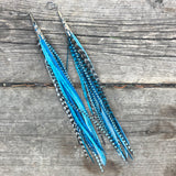 "HoopWest" Blue Mix Earrings