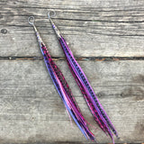 "HoopWest" Hot Pink Pink mix & Purple mix Earrings
