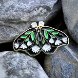 Moth Enamelled pin