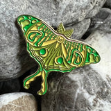 Moth Enamelled pin