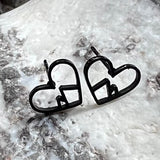 Heart Mountains Stud Earrings