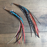 "HoopWest" Natural & Multicolour Fade Earrings