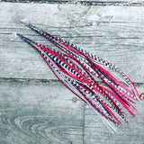 "HoopWest" Red, White & Black Earrings