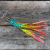 "HoopWest" Solid & Grizzly Rainbow Earrings