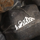 Mountains and Sun Necklace