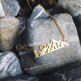 Mountains and Sun Necklace