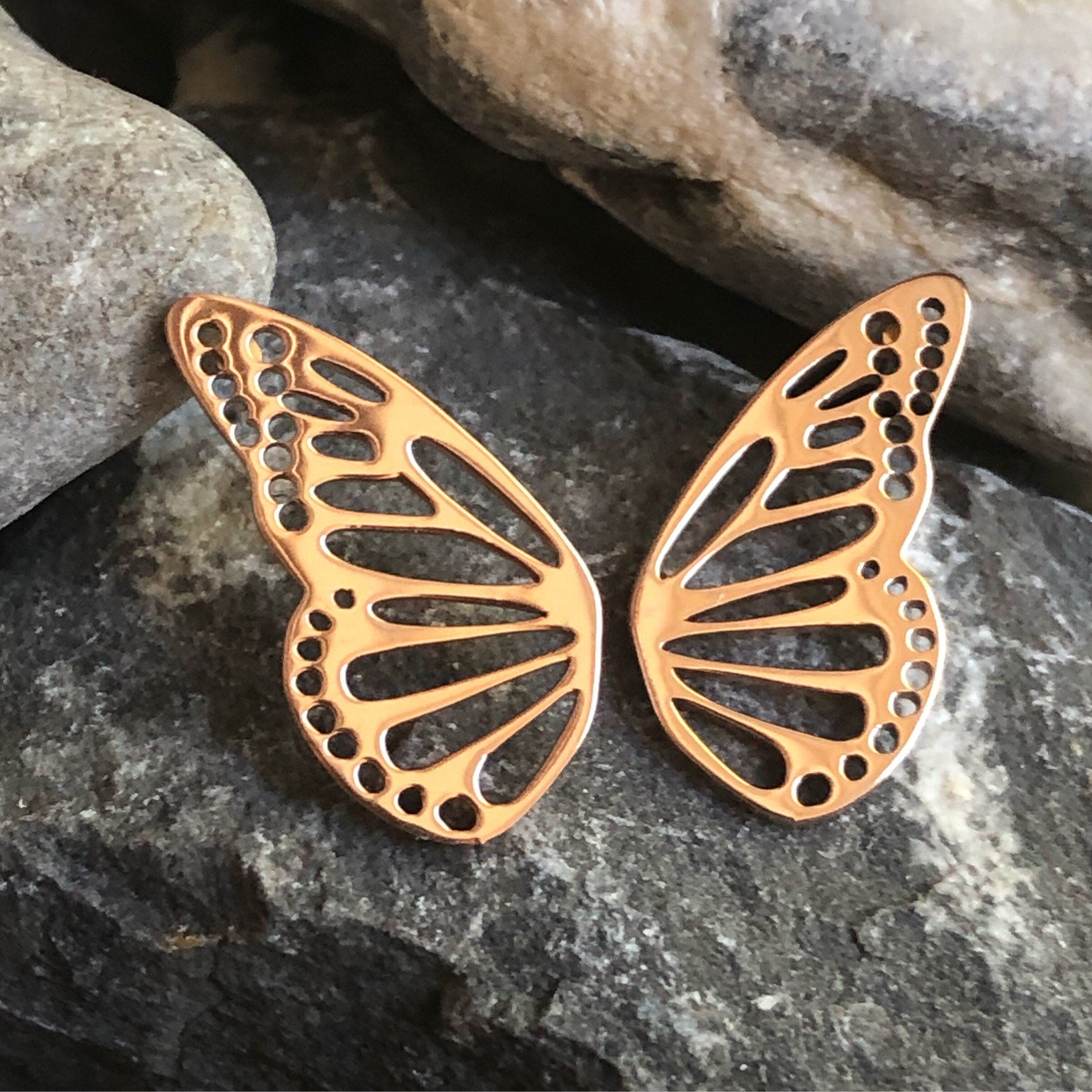 Butterfly Wing Stud Earrings