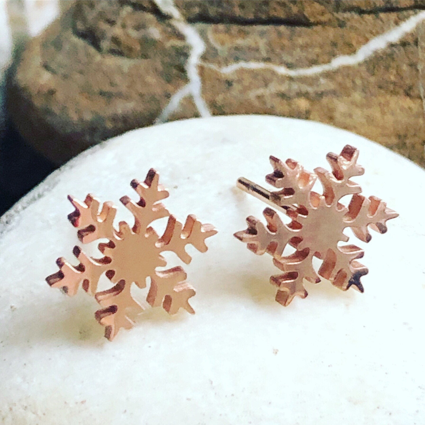 Snowflakes Stud Earrings