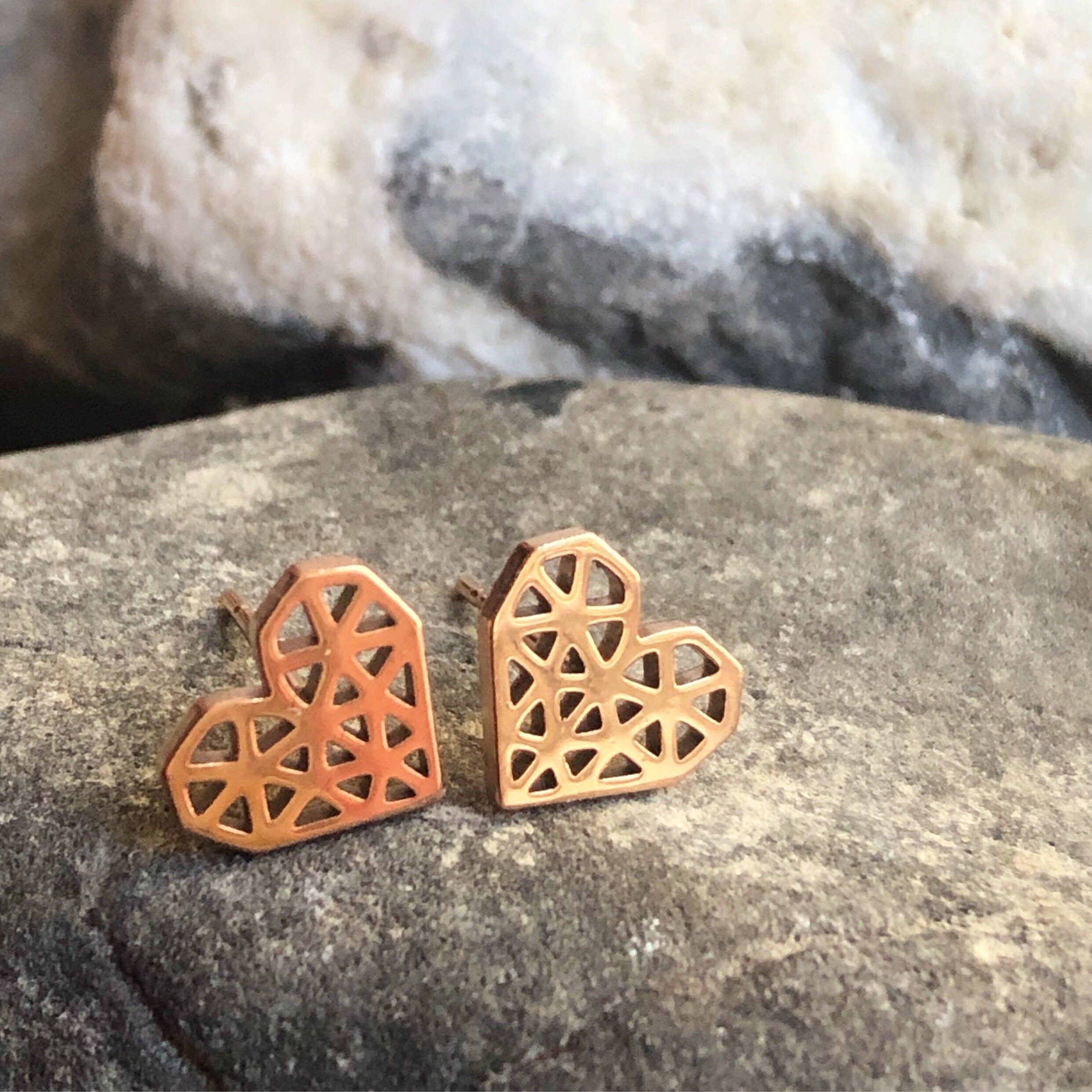 Hearts Stud Earrings