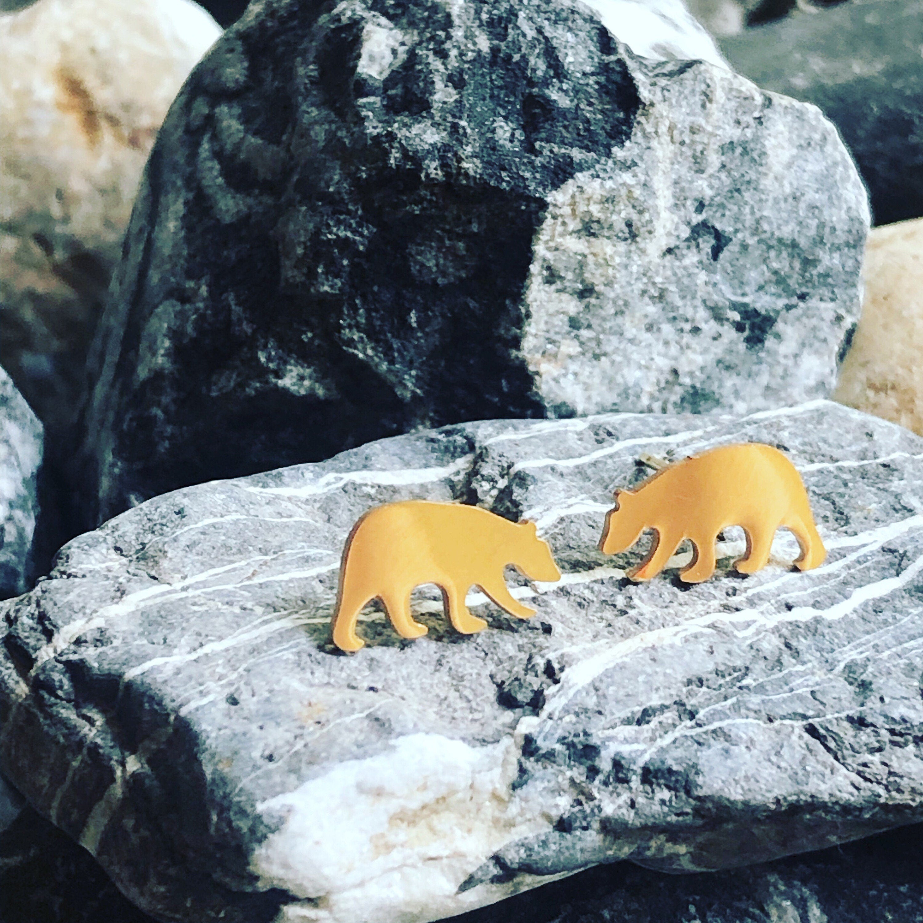 Bear Stud Earrings