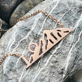 Mountains and Sun Necklace