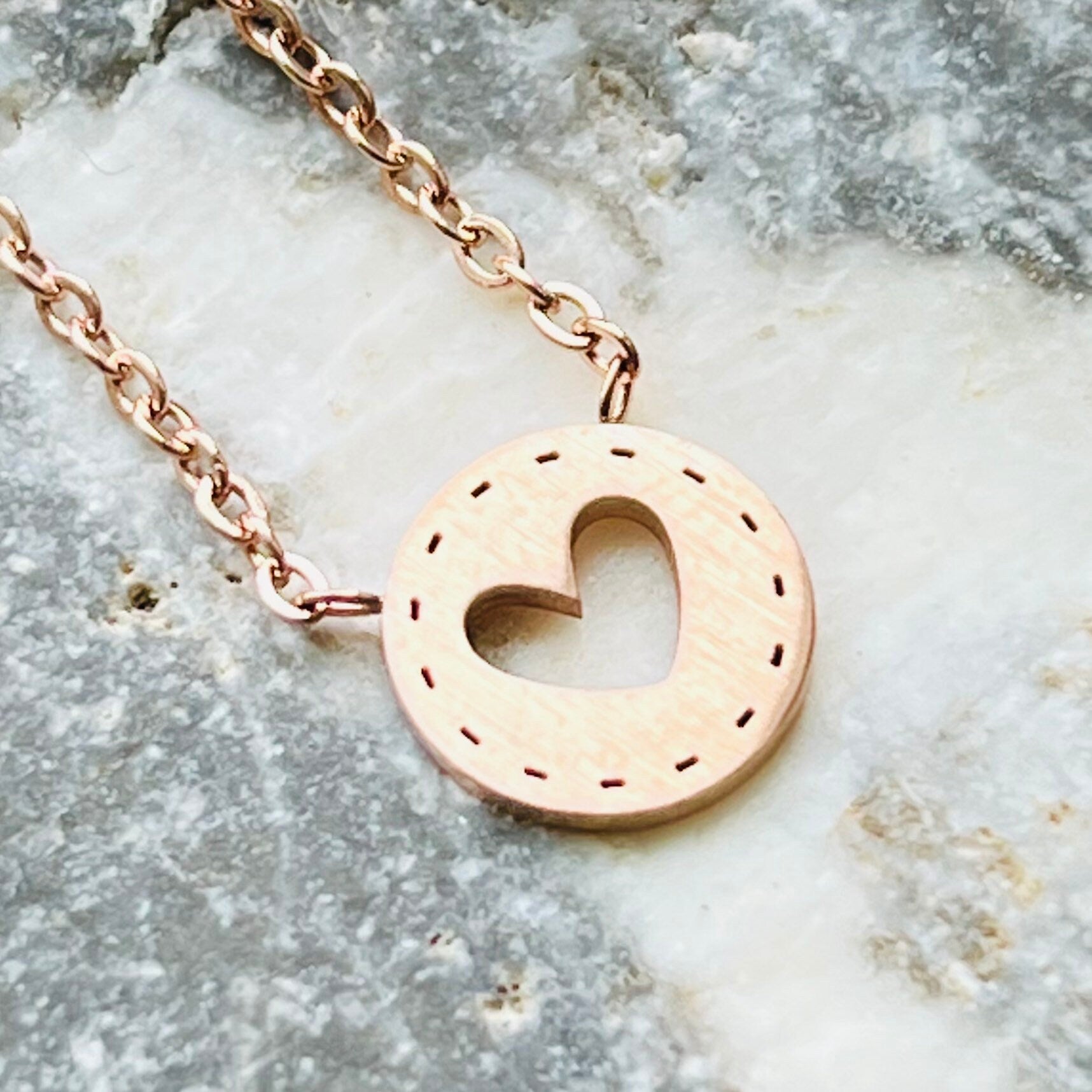 Round Heart Necklace