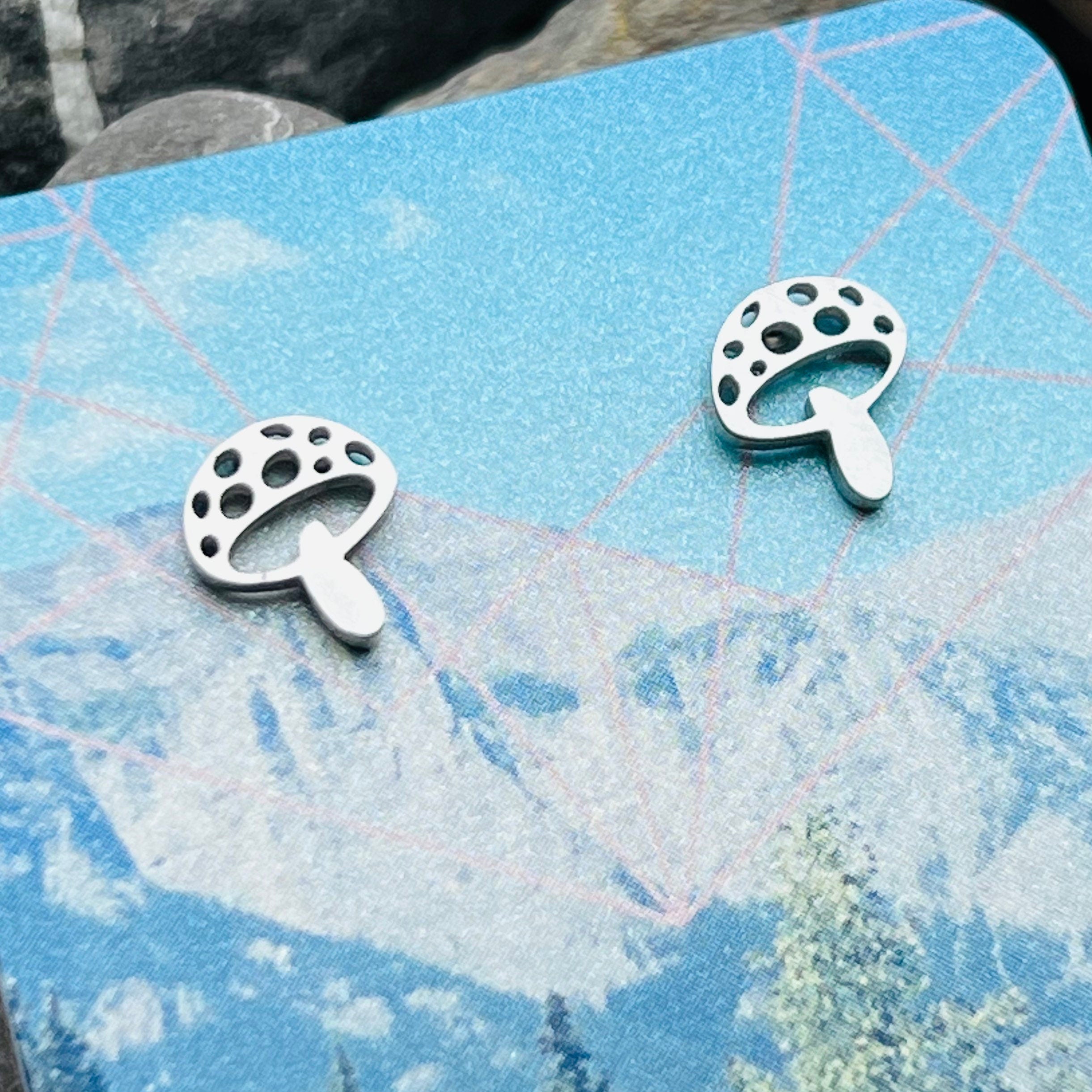 Mushrooms Stud Earrings