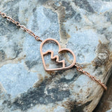 Heart Three Sisters Bracelet