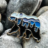 Bear Trees Enamel Pin