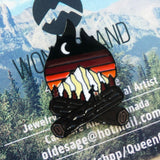 Camp Fire Mountain Enamel Pin