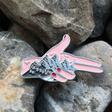 Finger Gun Enamel Pin