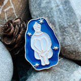 Celestial Woman enamelled pin