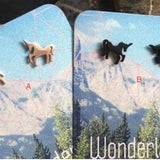 Stainless steel unicorn stud earrings