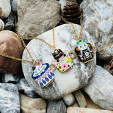 Cats in Teacups necklace