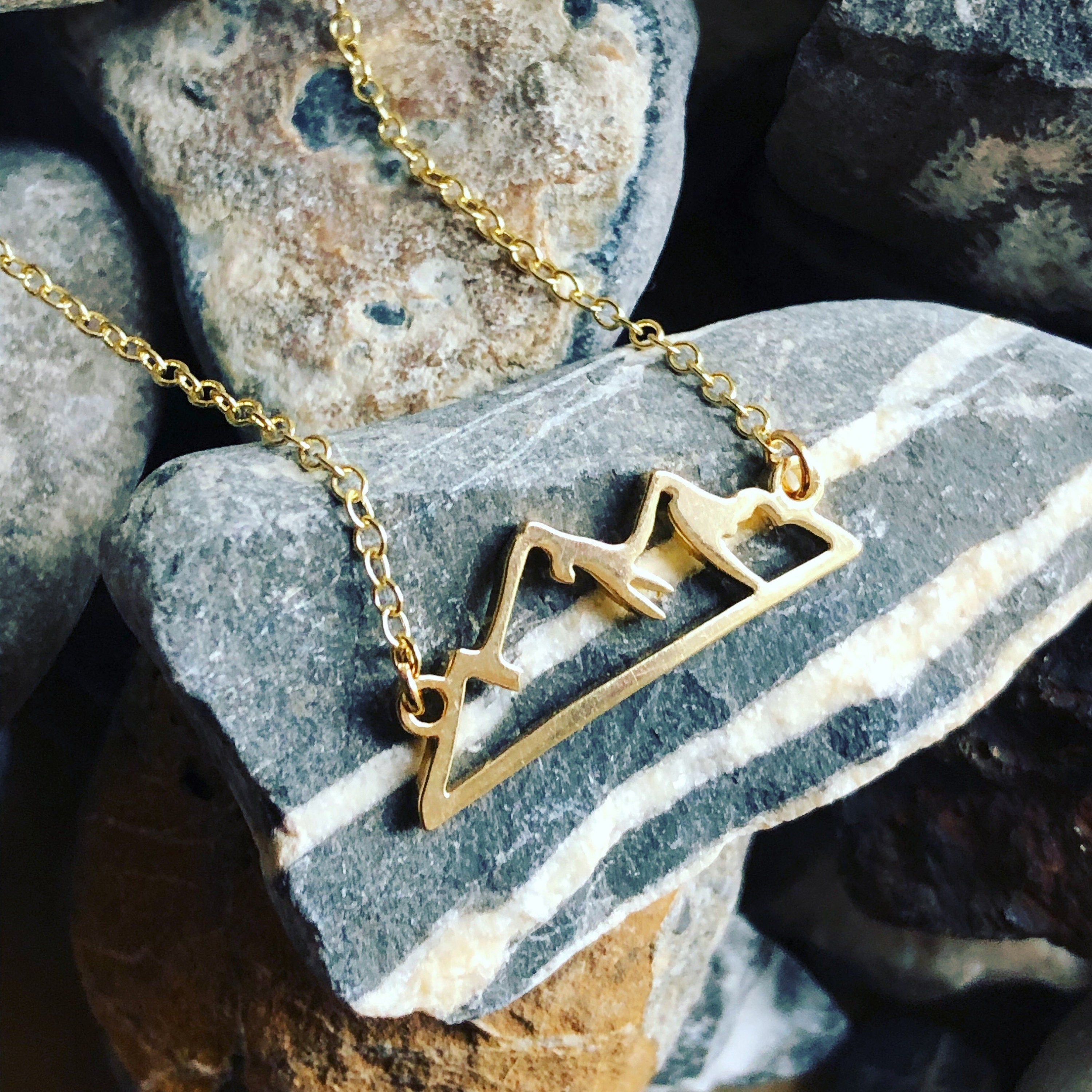 Stylized Mountains Necklace