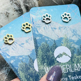 Paw Stud Earrings