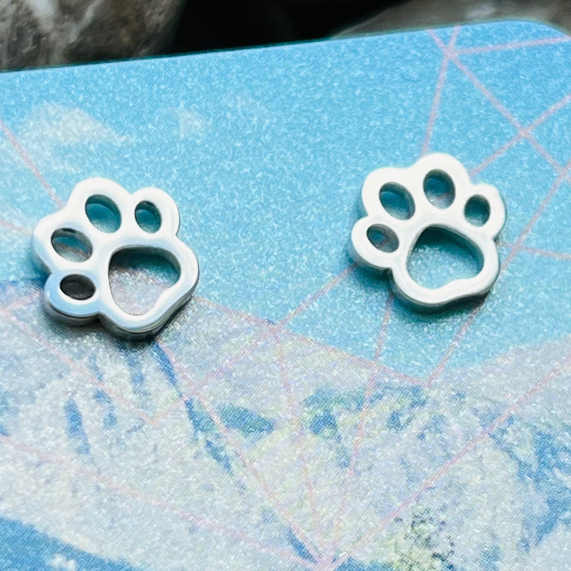 Paw Stud Earrings
