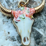 Steer Enamel Stainless Steel Necklace pendant