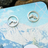 Round Mountains Stud Earrings