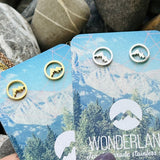 Round Mountains Stud Earrings