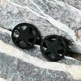 Round Star Stud Earrings