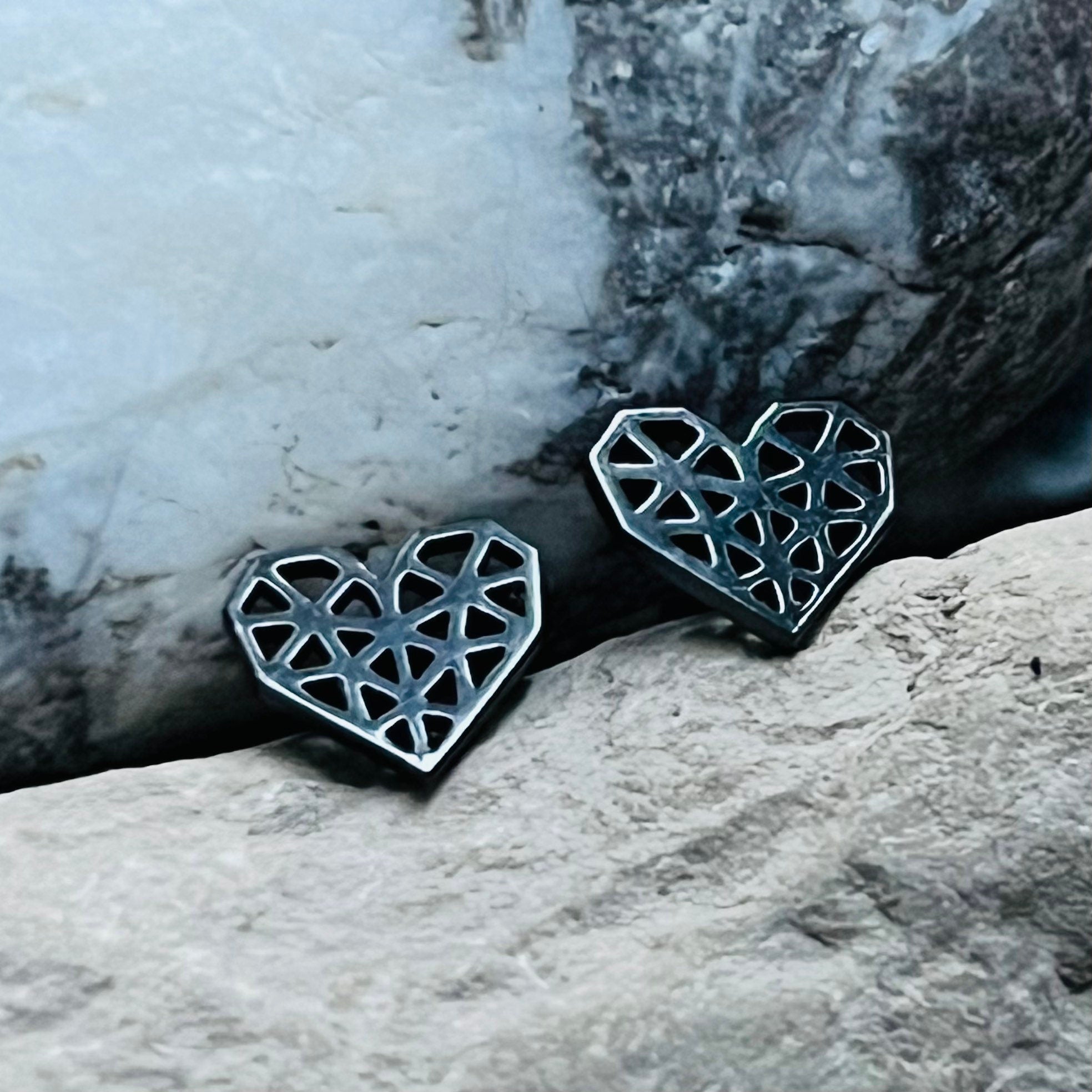 Hearts Stud Earrings