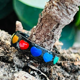 Rainbow Hearts Ring