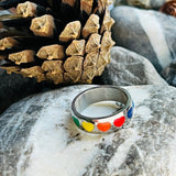Rainbow Hearts Ring