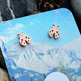 Lady Bugs Stud Earrings