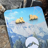 Cat Stud Earrings