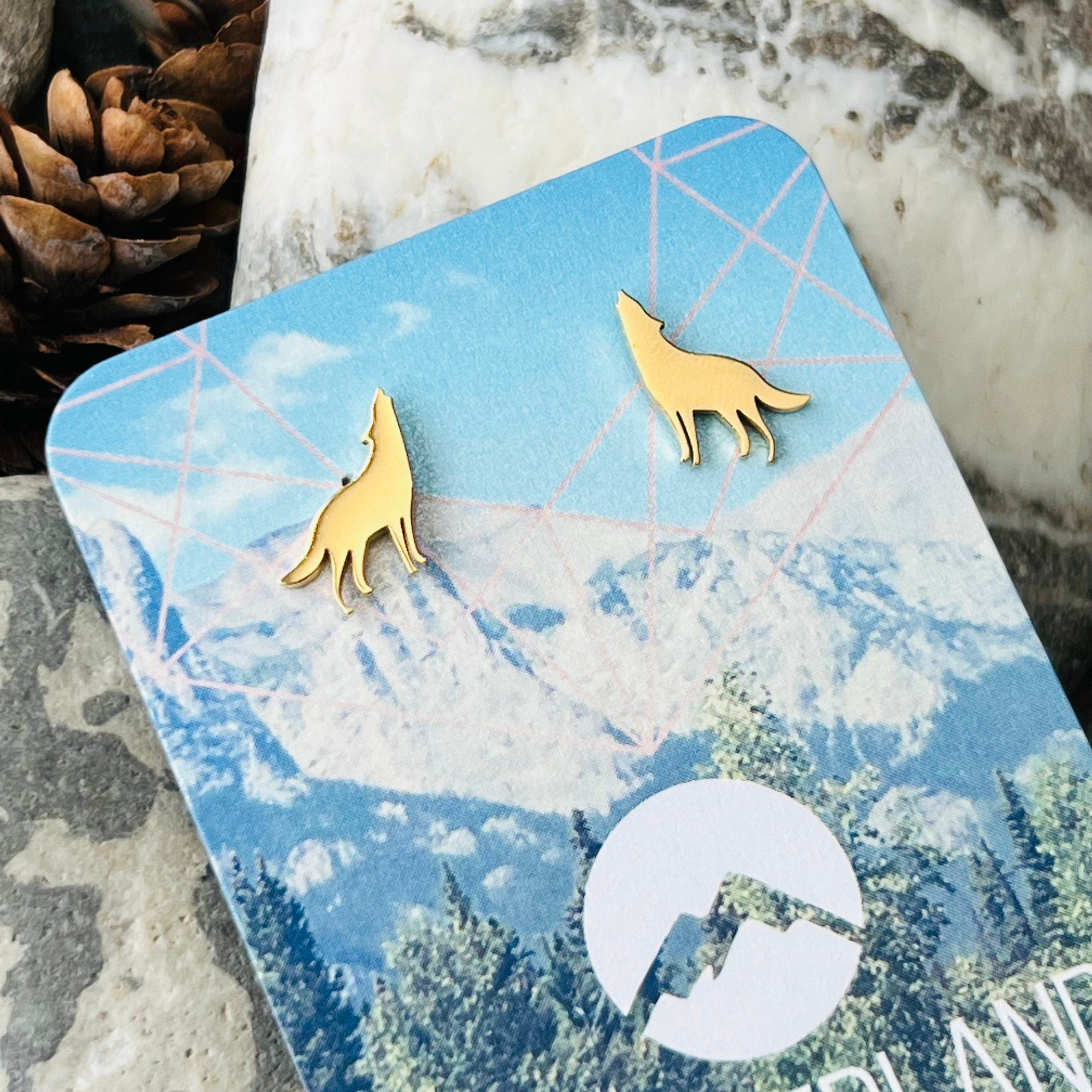 Wolves Stud Earrings