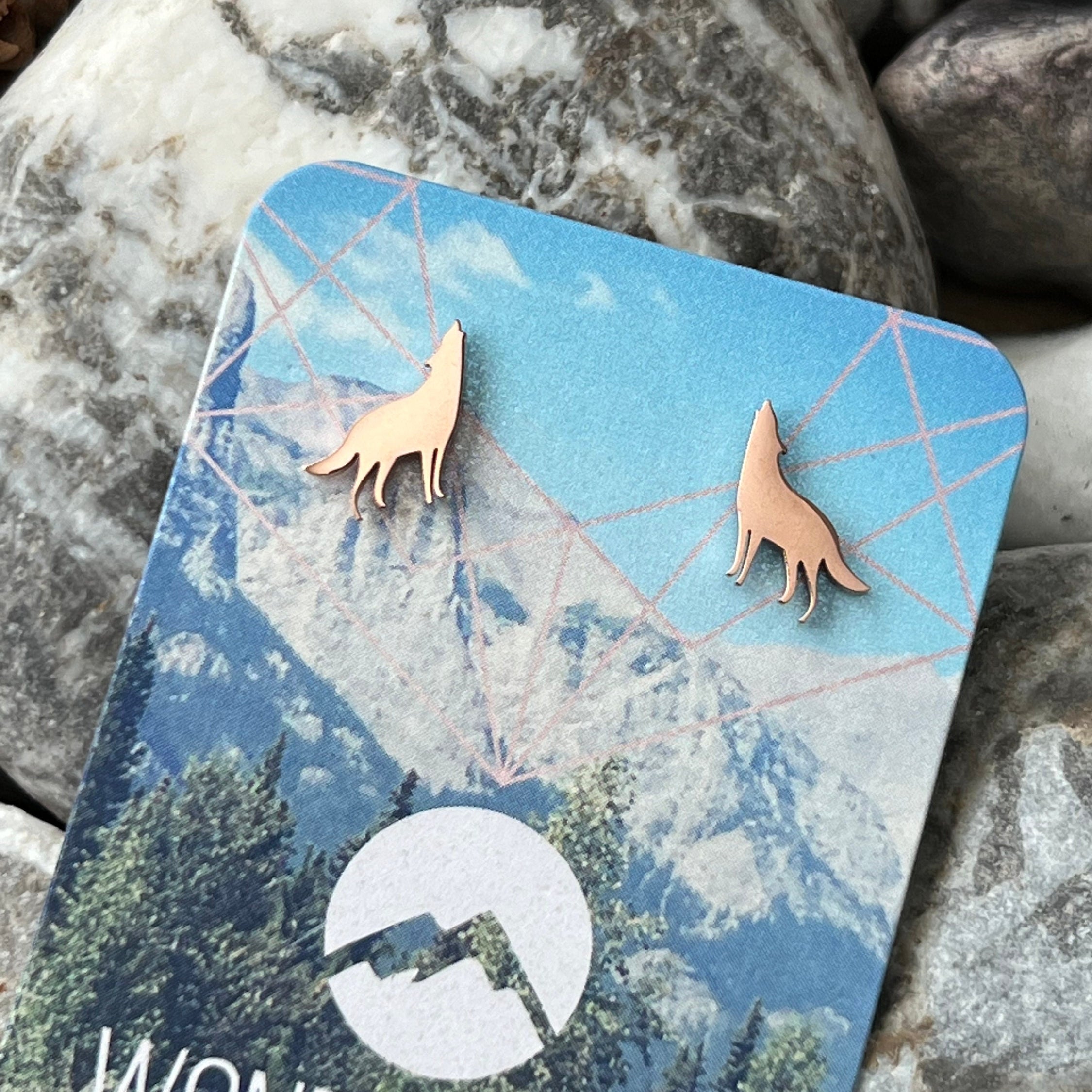 Wolves Stud Earrings