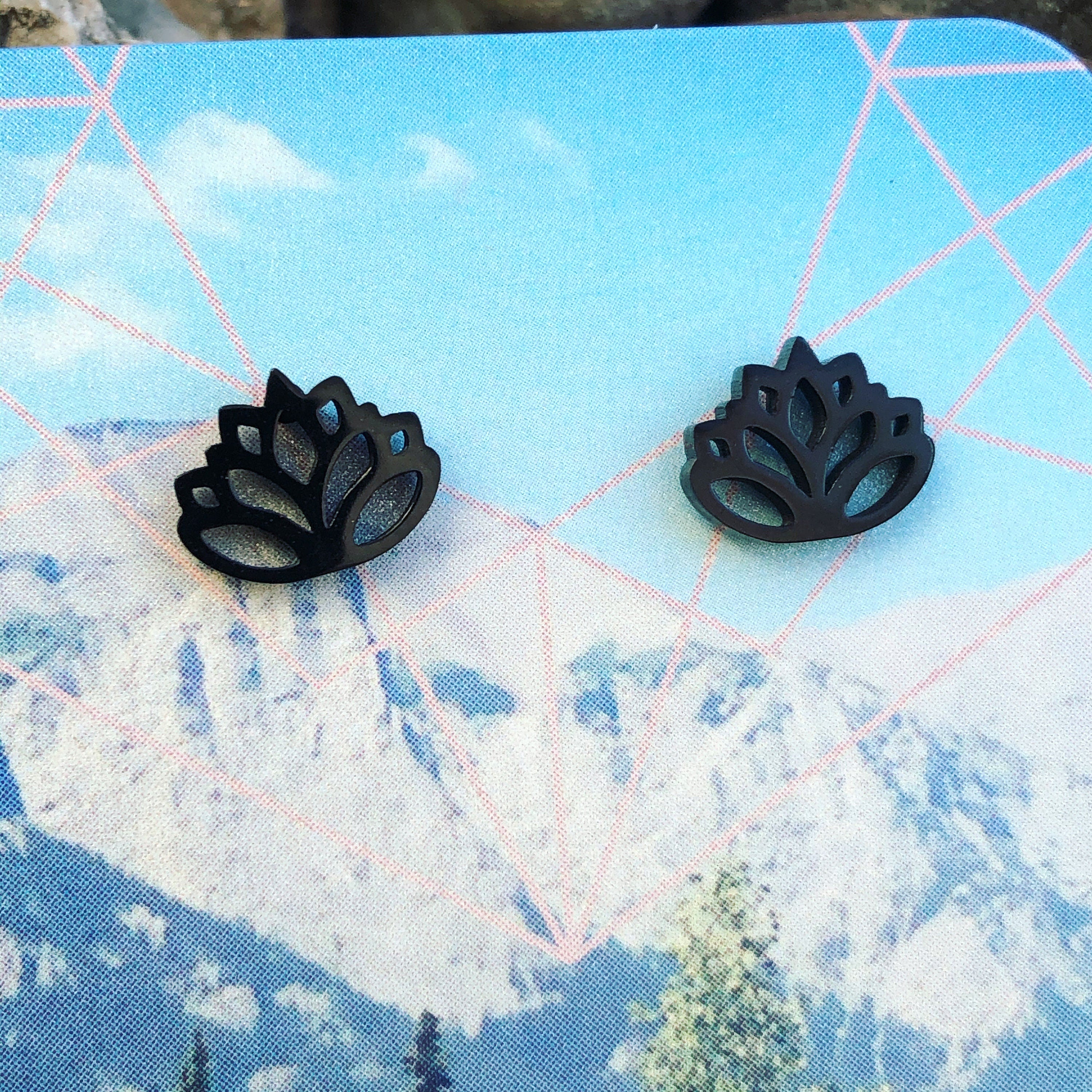 Lotus Stud Earrings
