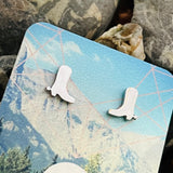 Cowboy Boots Stud Earrings