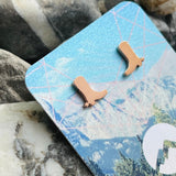 Cowboy Boots Stud Earrings
