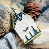 House Mountains Enamel Pin