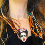 "HoopWest" Natural & Multicolour Fade Earrings