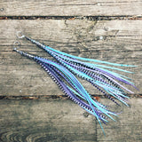 "HoopWest" Lavender & Blue Earrings