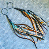 "HoopWest" Natural & Multicolour Fade Earrings